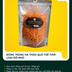 Đông trùng hạ thảo quả thể tươi loại sợi nhỏ